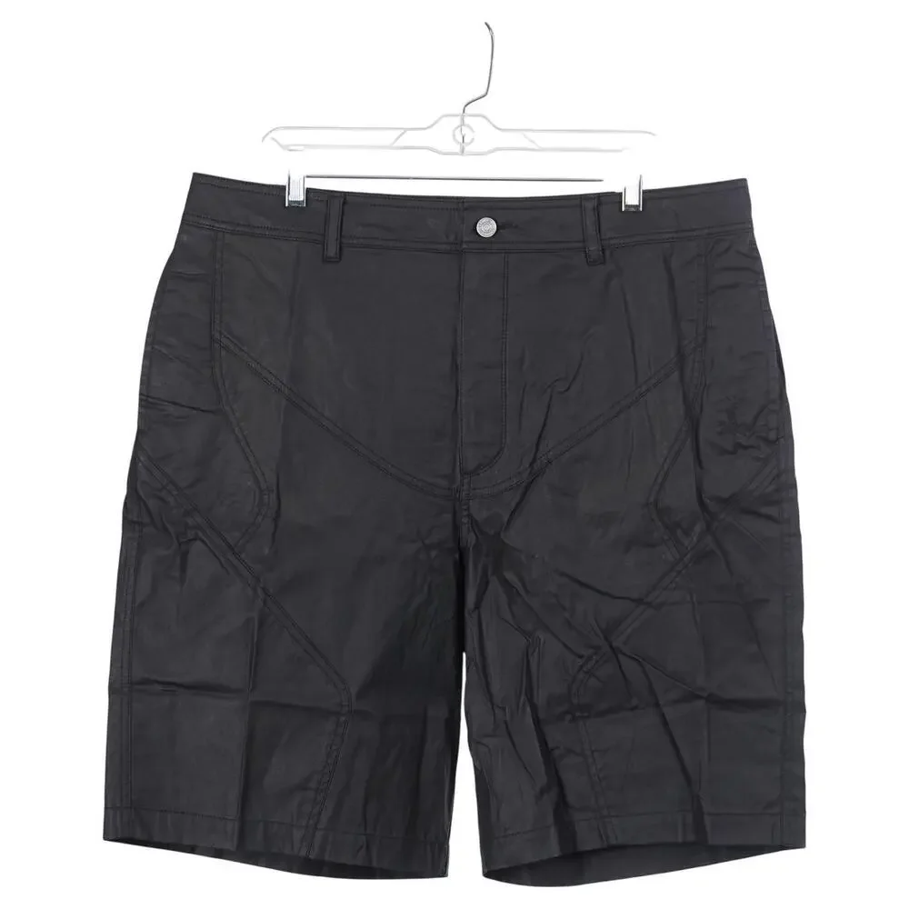 NWT Jordan Nike x Cactus Jack Shorts Men Size 36 Black Coated Waxed Travis Scott